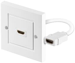 Goobay HDMI™ vægstik, forgyldt