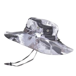 Sun Bucket Hat Bred brem for utendørs bruk Grå Hat circumference: 57-59 cm