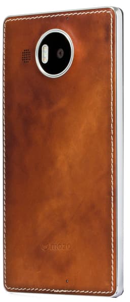 Mozo Lumia 950 XL mobildeksel (cognac/sølv)
