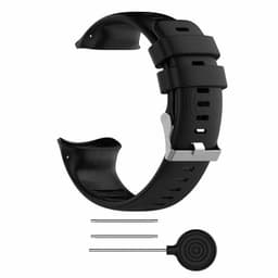Kellorannekoru, joka on yhteensopiva Polar Vantage V Silicone Black 4-osaisen kanssa