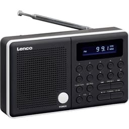 Väskradio Lenco MPR-034 FM uppladdningsbart Svart, Vit