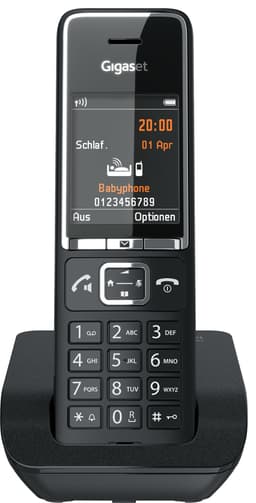 Gigaset Comfort 550 trådløs telefon (sort/krom)