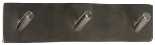 Home>itselvklæbende knagerække med 3 kroge 20 x 4 cm børstet krom