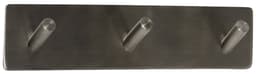Home>itsjälvhäftande knopplist med 3 krokar 20 x 4 cm borstad krom