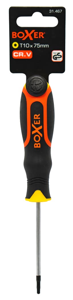 Boxerbitsskrutrekker med 2-komponents håndtak T10 x 75 mm