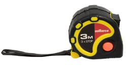 Millarcobåndmål med stopp 16 mm x 3 meter