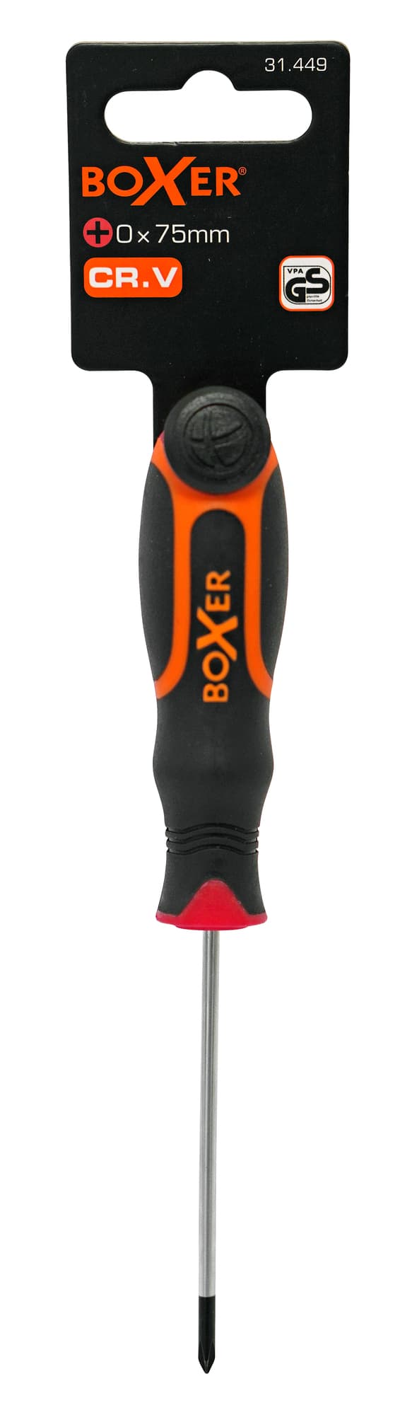 Boxerskruetrækker med 2-komponent greb PH0 x 75 mm
