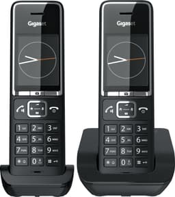 Gigaset Comfort 550 Duo trådløs telefon (sort/krom)