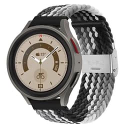 Flettet elastisk armbånd Samsung Galaxy Watch 5 Pro (45mm) - svarthvi