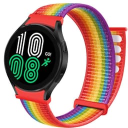 Nylon Armbånd  No-Gap Samsung Galaxy Watch 4 (44mm) - Pride