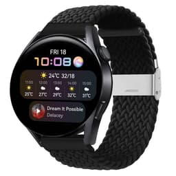 Punottu elastinen rannekoru Huawei Watch 3 (46mm) - musta