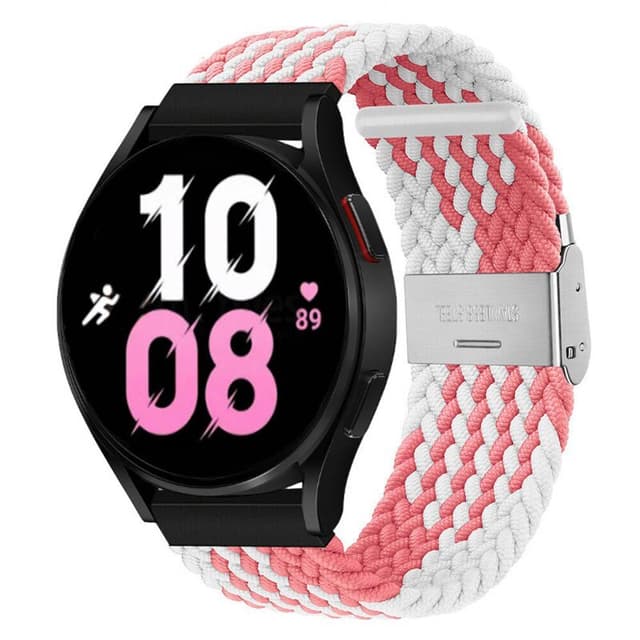 Punottu elastinen rannekoru Samsung Galaxy Watch 5 (40mm) - pinkwhite