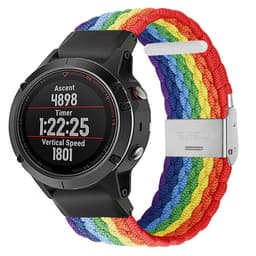 Flätat Elastiskt Armband Garmin Fenix 5 - Pride