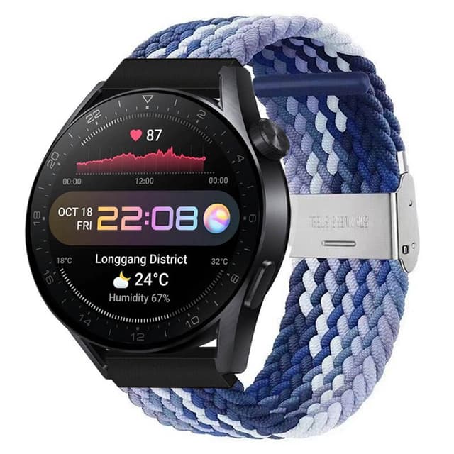 Flettet elastisk armbånd Huawei Watch 3 Pro (48mm) - gradientblue