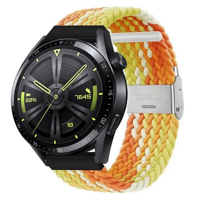 Flettet Elastik Armbånd Huawei Watch GT3 (46mm) - Gradientorange