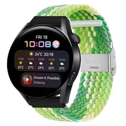 Flätat Elastiskt Armband Huawei Watch 3 (46mm) - Gradient green
