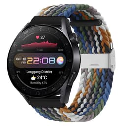 Flettet Elastik Armbånd Huawei Watch 3 Pro (48mm) - cowboy