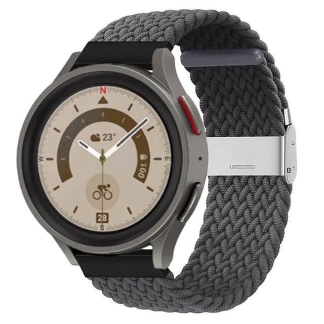 Flettet elastisk armbånd Samsung Galaxy Watch 5 Pro (45mm) - skygrey