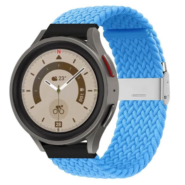 Flätat Elastiskt Armband Samsung Galaxy Watch 5 Pro (45mm) - Skyblue