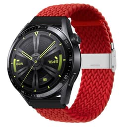 Flätat Elastiskt Armband Huawei Watch GT3 (46mm) - Mörkröd