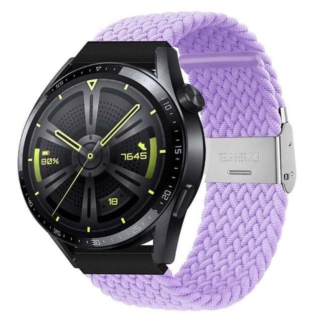 Flätat Elastiskt Armband Huawei Watch GT3 (46mm) - Ljuslila