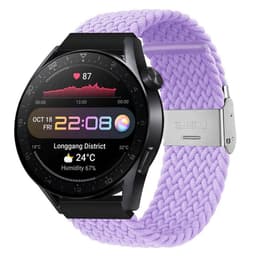 Flätat Elastiskt Armband Huawei Watch 3 Pro (48mm) - Ljuslila