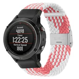 Punottu elastinen rannekoru Garmin Fenix 5X - pinkwhite