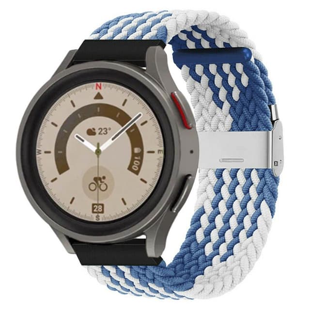 Flettet elastisk armbånd Samsung Galaxy Watch 5 Pro (45mm) - bluewhit