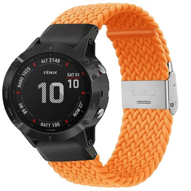 Flettet Elastik Armbånd Garmin Fenix 6X - Orange