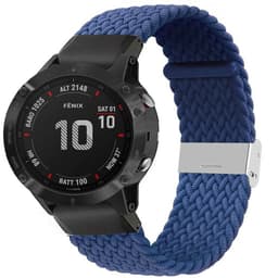 Flettet Elastik Armbånd Garmin Fenix 6 - Blå