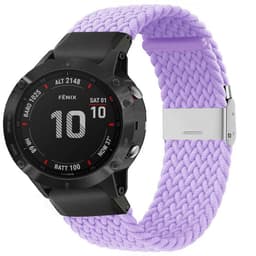 Punottu elastinen rannekoru Garmin Fenix 6 - lightpurple