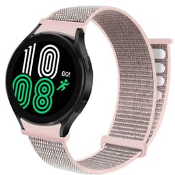Nylon Armbånd  No-Gap Samsung Galaxy Watch 4 (44mm) - Pink Sand