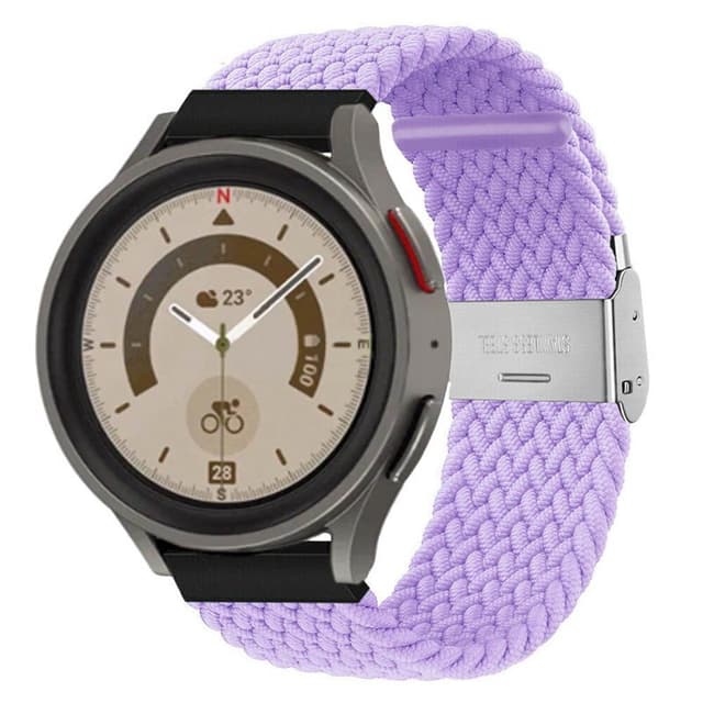 Flettet Elastik Armbånd Samsung Galaxy Watch 5 Pro (45mm) - lightpurp