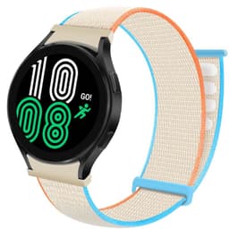 Nylon Armbånd  No-Gap Samsung Galaxy Watch 4 (44mm) - Cream