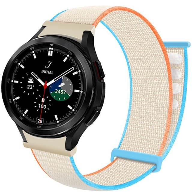 Nylonrannekoru No-Gap Samsung Galaxy Watch 4 Classic (46mm) - Cream