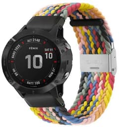 Flettet Elastik Armbånd Garmin Fenix 6X - rainbow