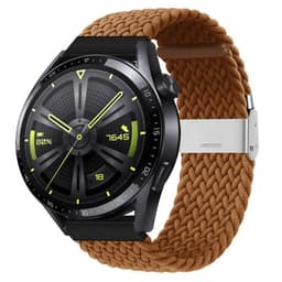 Flettet Elastik Armbånd Huawei Watch GT3 (46mm) - Brun