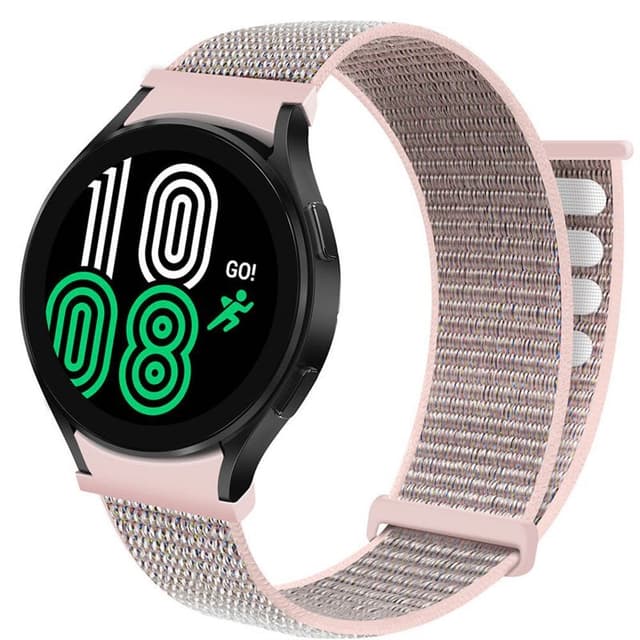 Nylon Armbånd  No-Gap Samsung Galaxy Watch 4 (40mm) - Pink Sand