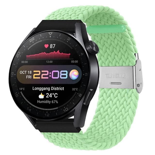 Flätat Elastiskt Armband Huawei Watch 3 Pro (48mm) - Pistachio