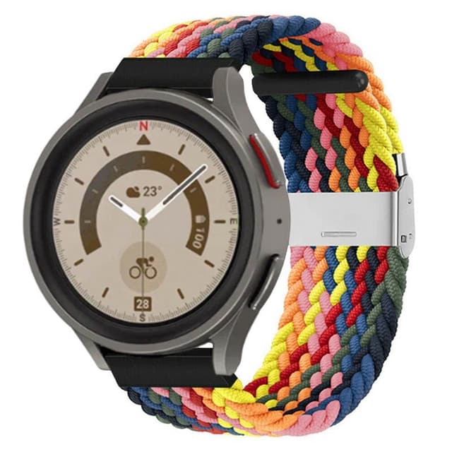 Punottu elastinen rannekoru Samsung Galaxy Watch 5 Pro (45mm) - rainbo