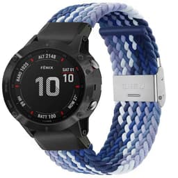 Flettet elastisk armbånd Garmin Fenix 6 - gradientblue