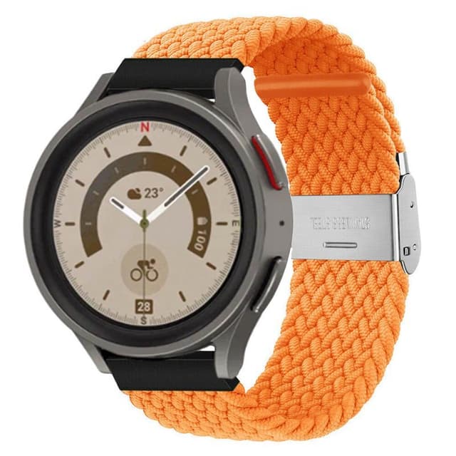 Flettet elastisk armbånd Samsung Galaxy Watch 5 Pro (45mm) - Oransje