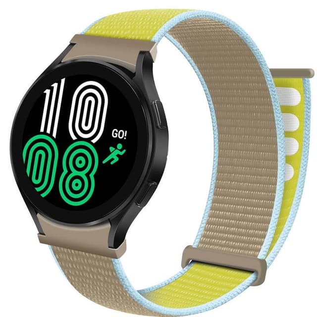Nylon Armbånd  No-Gap Samsung Galaxy Watch 4 (44mm) - Camel