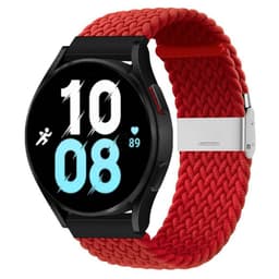 Flettet Elastik Armbånd Samsung Galaxy Watch 5 (44mm) - Mørkerød