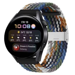 Flettet Elastik Armbånd Huawei Watch 3 (46mm) - cowboy