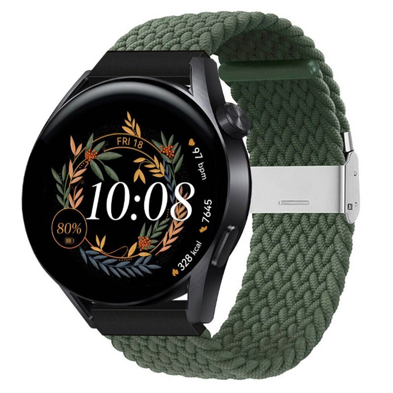 Flettet elastisk armbånd Huawei Watch GT3 (42mm) - Army
