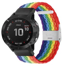Flettet Elastik Armbånd Garmin Fenix 6X - Pride