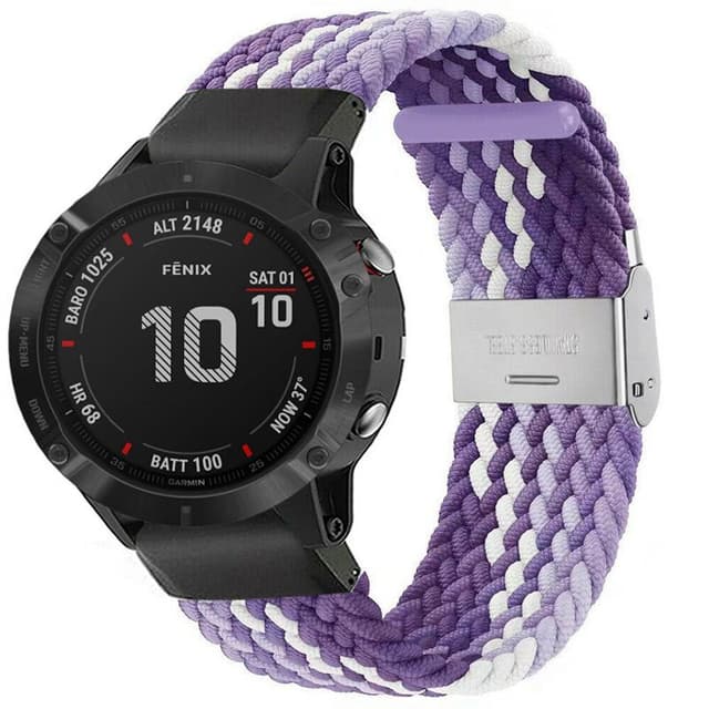 Punottu elastinen rannekoru Garmin Fenix 6 - gradientpurple