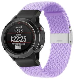 Flätat Elastiskt Armband Garmin Fenix 5 - Ljuslila