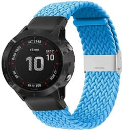 Flätat Elastiskt Armband Garmin Fenix 6X - Skyblue